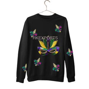 Streetwear Mardi Gras personnalisé de luxe pour adultes Vente en gros compétitive d'usine de vêtements de fête en lin de qualité supérieure - Product Image 6