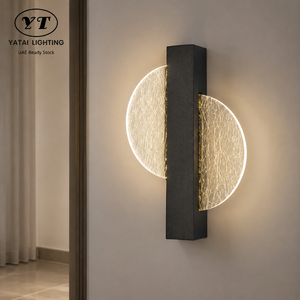 Applique murale LED moderne en acrylique pour intérieur, corps en fer, décorative pour salon, 4 à 7W, 3000K 4500K 6000K, 18 cm 25 cm - Product Image 1