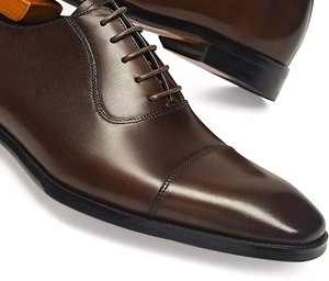 Venta caliente Zapatos de cuero negro Oficina Casual Negocios Cordones Vestido Zapatos de cuero formales Transpirable Venta al por mayor - Product Image 5