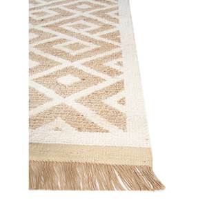 Alfombra de Lana Tejida a Mano Color Marfil con Diseño Geométrico Rectangular Tipo Rompecabezas para Sala de Estar, Entrada, Modelo para Adolescentes Número Skjw-04 - Product Image 4