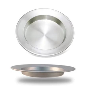 Assiettes en acier inoxydable polies pour restaurants, hôtels - Vaisselle, pièces décoratives, 100 pièces MOQ, couleurs personnalisées, utilisation pour les mariages - Product Image 1