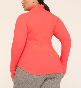 Veste polaire douce à fermeture éclair intégrale légère pour femmes, professionnelle, OEM, pour les activités de plein air, avec poches zippées, veste de travail - Product Image 2