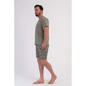 CEPLI ERKEK P.SUPREM XXL V YAKA KISA KOL SORT TAKIM - ฮากิ - ฮากิ - Product Image 3