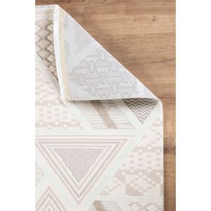 Doku 6008 moderno salón cocina pasillo alfombra Beige crema marrón textura suave hecha a máquina polipropileno a prueba de polvo - Product Image 2