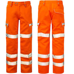 Pantalons de travail haute visibilité multi-poches pour hommes, vêtements de sécurité réfléchissants, pantalons de travail haute visibilité - Product Image 1