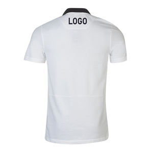 Hombres de alta calidad 100% algodón para Polos logotipo personalizado bordado peso pesado Golf tejido camiseta Jersey tela - Product Image 6