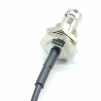 Prise mâle MMCX personnalisée à angle droit vers prise femelle BNC étanche RG174 RG316 Kabel Radio RF Coaxial Pigtail Jumper Cable