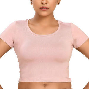 Fashion Forward Femmes Crop Tops Parfait pour Casual et Party Wear Confortable Ladies TShirt Wholesale Factory du Bangladesh - Product Image 1