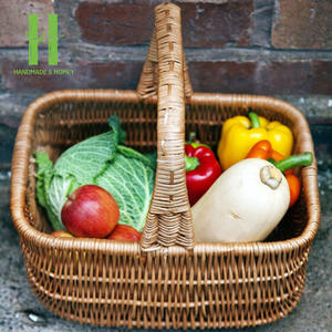 ¡MEJOR VENDEDOR! Cesta de almacenamiento de ratán para Picnic rectangular, diseño moderno, accesorios para el hogar, materiales naturales para la salud estética - Product Image 2