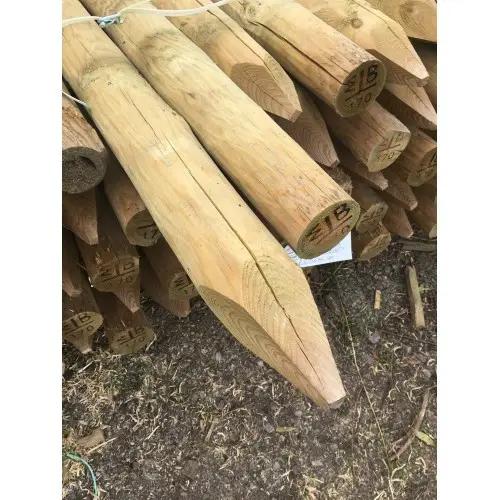 Madeira de estacas para jardim e fazenda, madeira de pinho eucalyptus, tamanho de 3m de diâmetro e 5cm de construção