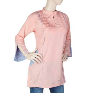 Women's Western <b>Top</b> - <b>Peach</b> - Product Image 1
