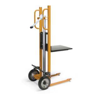 Carretilla de mano de alta resistencia con manivela y plataforma, 250 kg, carrera de 1200 mm - Product Image 1