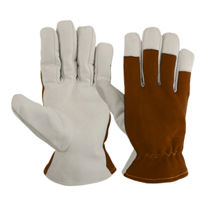 Vêtements de travail en cuir de chèvre Résistant aux étincelles Chaleur Réfléchissant Sécurité industrielle Construction Gants de jardin - Product Image 6