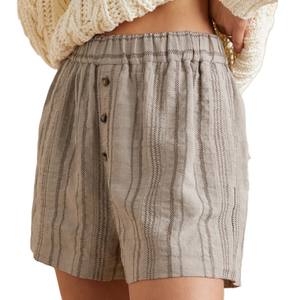 Shorts de sport décontractés élégants pour femmes, taille mi-haute, coupe régulière, tissu Oxford, respirant, séchage rapide, tendance, à porter tous les jours - Product Image 2