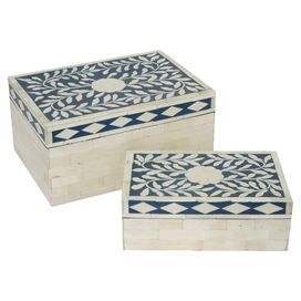Caja de Joyería Cuadrada de Madera Hecha a Mano con Incrustaciones de Hueso, Técnica Impermeable, Rani Industries RI396, Imitación Moderna Antigua - Product Image 4