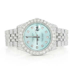 VVS Moissanite Diamond Skeleton <b>Watch</b> Stainless Steel ETA Quartz Movement Business Fashion Limited Edition Luxury - Product Image 1