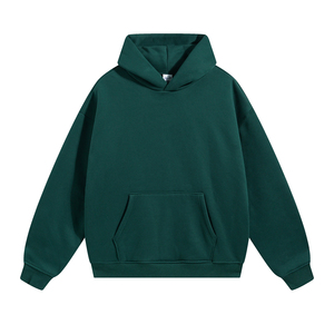 Wholesale Custom 400gsm Fabric <b>Mens</b> Hoodies Cotton Blank Casual Oversized Hoodie Printing Embossing Logo <b>for</b> Unisex - Product Image 3