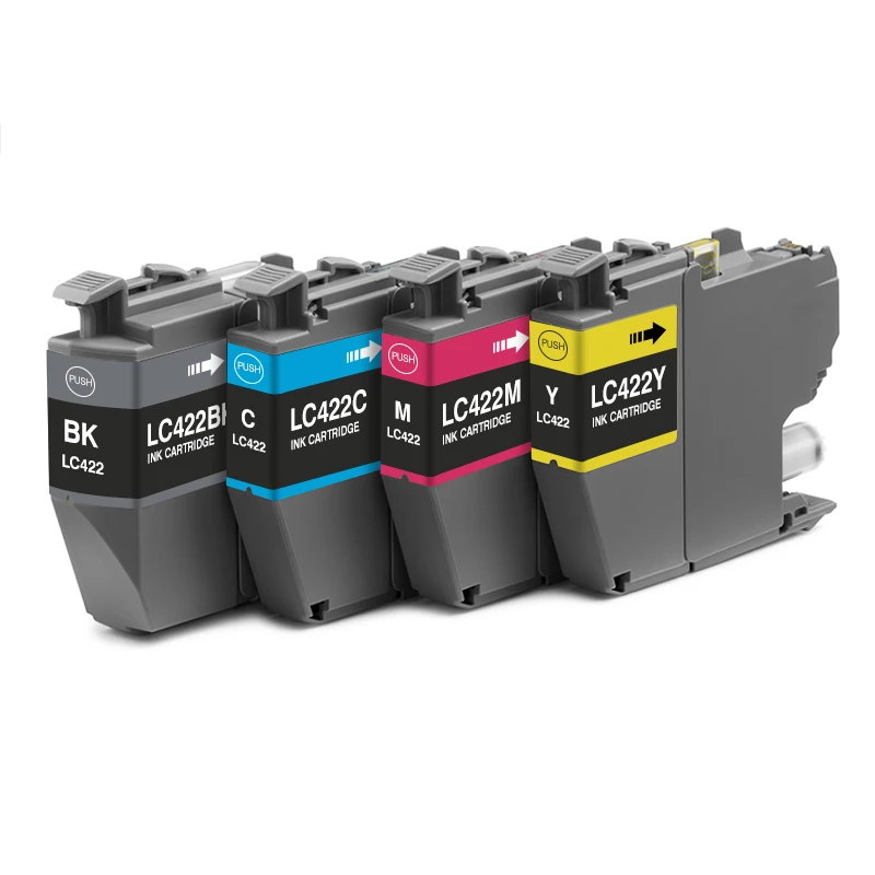 Чернильный картридж HESHUN LC422XL LC422 LC 422XL 422, черный цвет, совместимый с чернильным картриджем для струйного принтера Brother Mfc-j6940dw Mfc-j5340dw