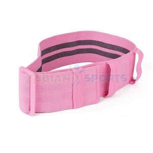 Venta al por mayor logotipo personalizado Yoga gimnasio banda de ejercicio bajo MOQ tejido de poliéster bucle precio de fábrica botín banda de resistencia de cadera - Product Image 1