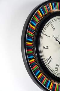 นาฬิกาไม้ติดผนังทำด้วยมือสำหรับตกแต่งบ้านนาฬิกาแขวนผนังไม้ที่ทันสมัยสำหรับห้องนั่งเล่น - Product Image 5