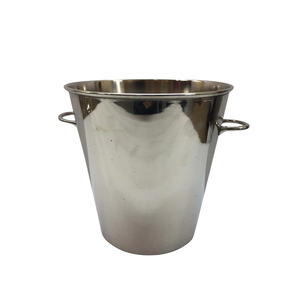 Enfriador de Vino redondo de acero Cubo de hielo redondo Estilo moderno Barware y enfriador de vino Bebida Diseño único de latón hecho a mano - Product Image 5