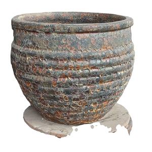 1. Ensemble de 3 pots ronds de meilleure qualité pour la maison et le jardin, pots en céramique d'extérieur émaillés - Product Image 1