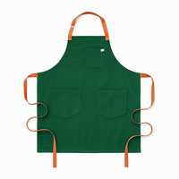 Tablier de Serveur Unisexe en Toile Robuste et Réutilisable, Qualité Supérieure, Résistant à l'Eau, 3-4 Poches, Taille Ajustable, Vente en Gros