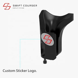 حامل عرض مضارب الجولف على شكل حرف L مطلي بالبودرة مع 4 رفوف - Product Image 4