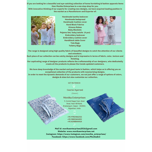 Kaftan largo estampado bloque de mano tamaño libre - Product Image 5