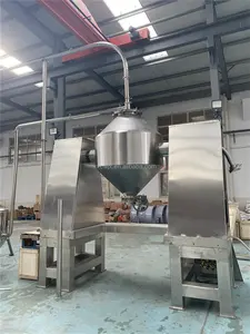 CW Automatic Instant Drink Dry Casting Powder W Mixer Wheat Flour Double Cone Mixing Machine