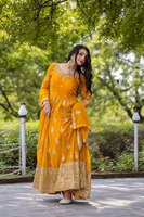 Robe Salwar Longue Tendance en Soie et Lin pour Femme, Style Indien et Pakistanais, Entièrement Brodée de Paillettes, Faite à la Main pour Adultes
