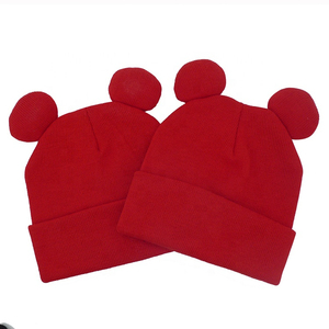 Gorro gris brezo para niños con cuernos, gorros de invierno cálidos y acogedores para niños, niñas, niños, gorros de invierno, toque - Product Image 5