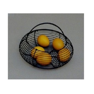 Finest Quality Iron Kitchen Egg Basket <b>Marvelous</b> Design Round Shape Black Color Egg Basket for Top Selling - Product Image 4