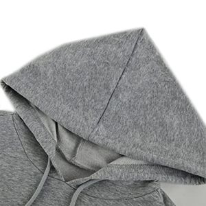 Chándales con capucha para mujer, ropa informal para correr con logotipo privado, Color gris - Product Image 2
