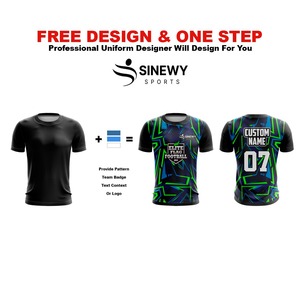 Camiseta de manga corta reversible de alta calidad para hombre Diseño impreso de sublimación transpirable personalizado - Product Image 2