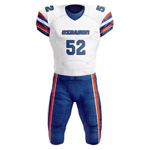 Camisetas de fútbol americano bordadas transpirables por sublimación, nuevas camisetas personalizadas de uniformes de fútbol, conjunto de ropa deportiva para jóvenes - Product Image 6