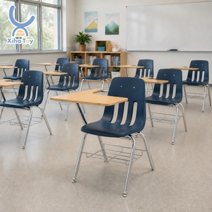 Bureau et chaise d'étudiant modernes de haute qualité avec tablette d'écriture, mobilier pour les élèves des salles de classe, les enfants et les jeunes apprenants - Product Image 1