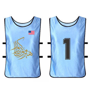 Bavoirs en maille de football respirants personnalisés Gilet d'entraînement Gilet de sport Bavoirs d'entraînement de football et de football bon marché - Product Image 3