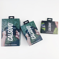 Emballage en carton rigide personnalisé de luxe à double impression pour genouillères de sport Boîtes d'emballage avec crochets pour chaussettes