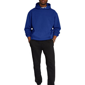 Pull à capuche décontracté pour hommes 100% coton polyester polaire Logo personnalisé brodé Pull sweat-shirt d'hiver - Product Image 2