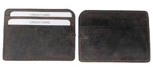 Portefeuille élégant et mince en cuir véritable pour cartes de crédit, adapté au transport quotidien, emballage personnalisé disponible - Product Image 4