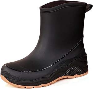 Botas de lluvia impermeables urbanas de moda, calzado antideslizante duradero para todo tipo de clima al aire libre para hombres y mujeres, ropa cómoda de moda - Product Image 6