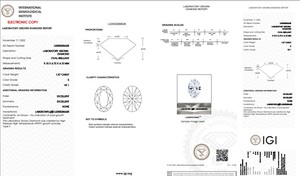 E Color VS1, taille de clarté 1.57Ct diamant poli en laboratoire, forme ovale HPHT-CVD, bijoux en diamant en vrac - Product Image 5