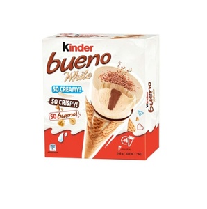 Deliciosos Conos de Helado Kinder Bueno White 4x90ml, Conos de Helado Rellenos de Crema Suave, Delicioso Postre Congelado, Suministro al por Mayor - Product Image 4