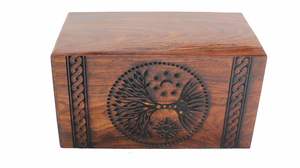 Wooden Funeral Urns Cremation for Adult <b>Memorials</b> Beautiful Simple Keepsake <b>Box</b> Urns for Human <b>Pet</b> Ashes - Product Image 5