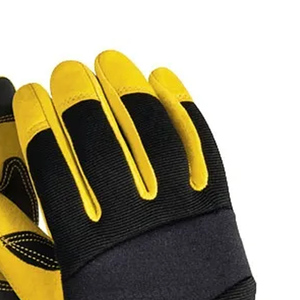 Gants de mécanicien robustes sur mesure à vendre Gants de mécanicien demi-doigts confortables vente en gros - Product Image 2