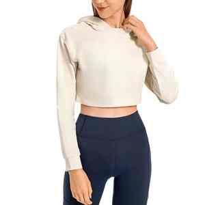 เสื้อครอปเอวลอยสำหรับผู้หญิงถูกสร้างขึ้นสำหรับคลาสฟิตเนสโยคะและไลฟ์สไตล์ใส่สบาย - Product Image 5