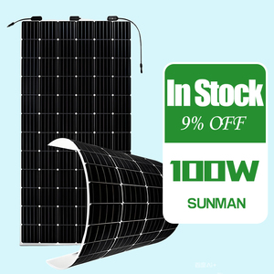 sunman 100 w earc <b>flexible</b> <b>solar</b> <b>panel</b> <b>solar</b> sunman <b>flexible</b> <b>solar</b> <b>panel</b> sunman earc ul usa - Product Image 1