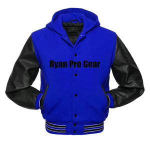 Ryan Pro Gear Custom <b>Vintage</b> <b>Jackets</b> for Men <b>Varsity</b> Hooded <b>Jackets</b> High Quality Classic Plus Size <b>Jacket</b> Factory Supply - Product Image 6