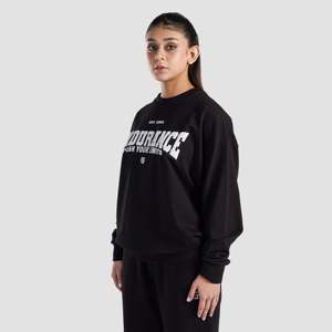 Sweat-shirt noir oversize de haute qualité, respirant, en maille de soie, avec lettres brodées et motif 3D, coupe courte à capuche, taille XS, léger pour l'hiver - Product Image 2
